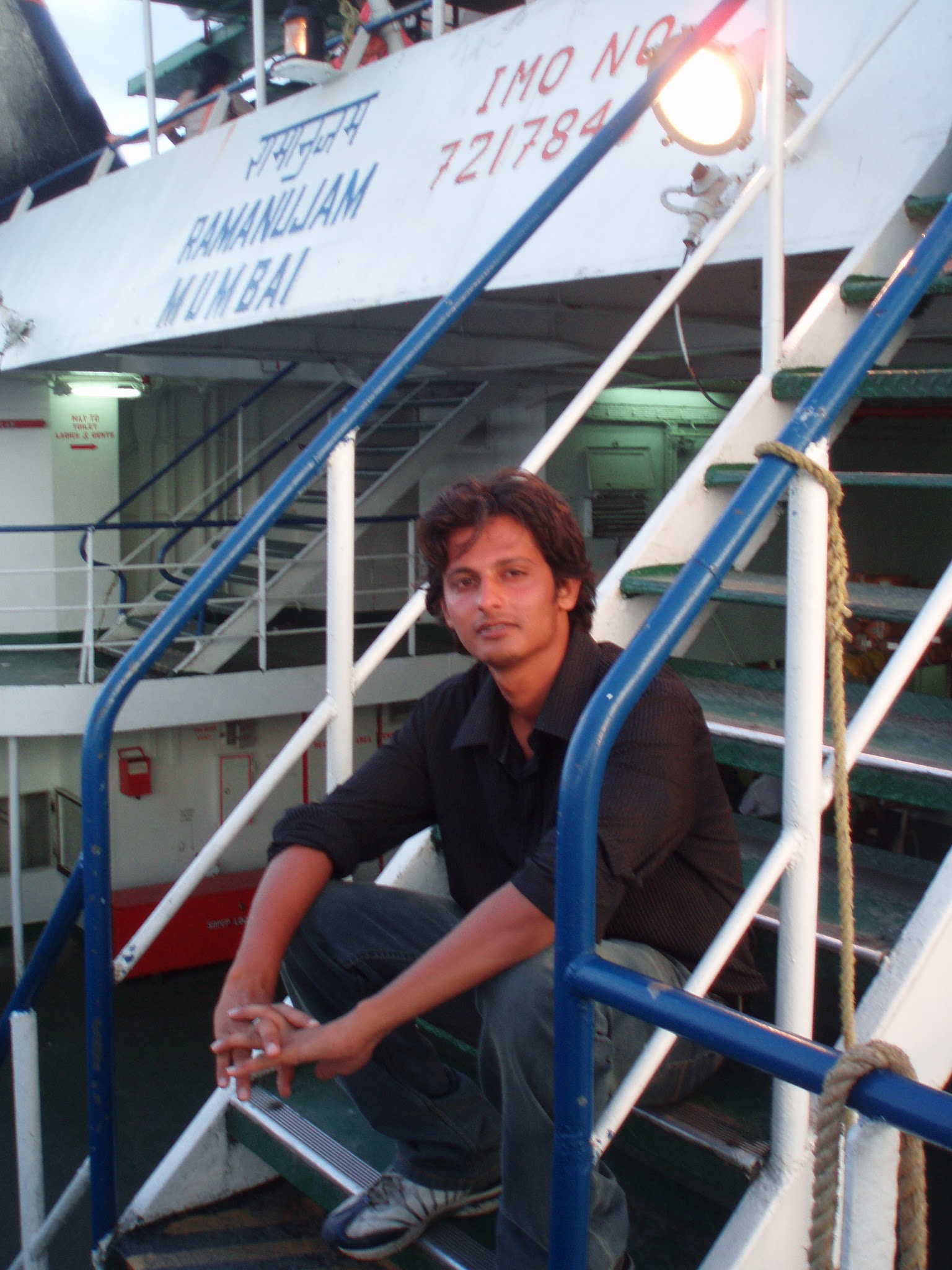 Anchored off North Sentinel Island while supporting the tsunami rehabilitation program in 2008.